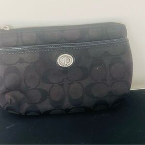 Coach Black Wristlet Clutch